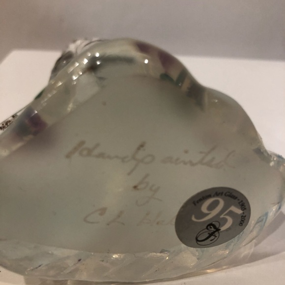 Fenton Hand Painted Glass Angel - Picture 3 of 5